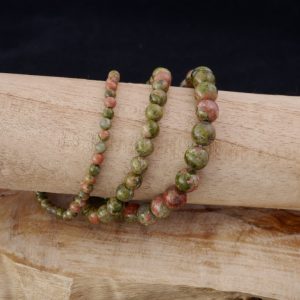 Bracelet perles Unakite