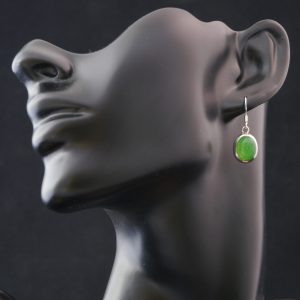 Boucle d'oreilles Argent Jade (FP-Jade1)