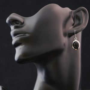 Boucle d'oreilles Argent Onyx (FP-Onyx2)
