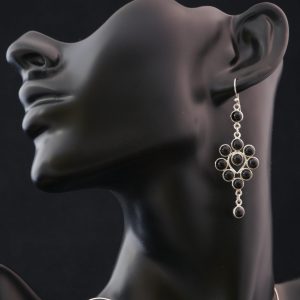 Boucle d'oreilles Argent Onyx (FP-Onyx4)