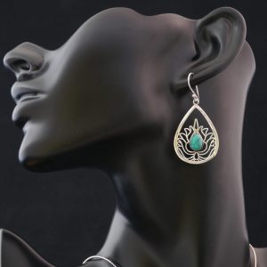 Boucle d'oreilles Fantaisie Fleur de Lotus (266)