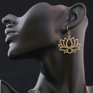 Boucle d'oreilles Fantaisie Fleur de Lotus (506)