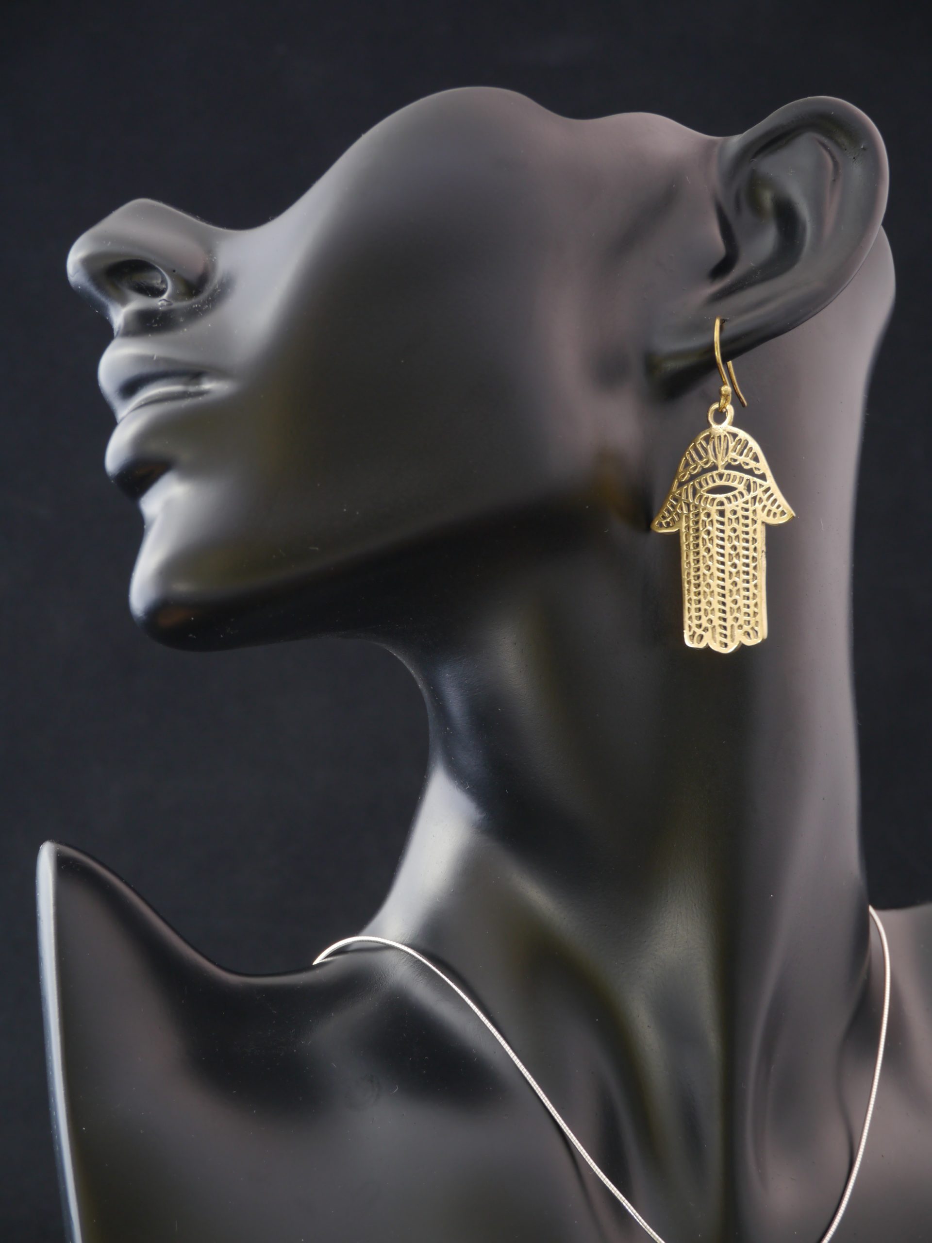 Boucle d'Oreilles Fantaisie Main de Fatma (197) – Image 2