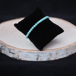 Bracelet perles Amazonite 4 mm