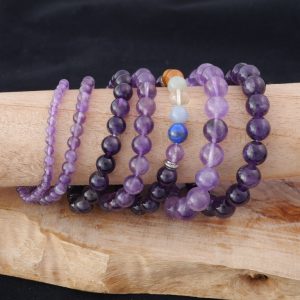 Bracelet perles Améthyste
