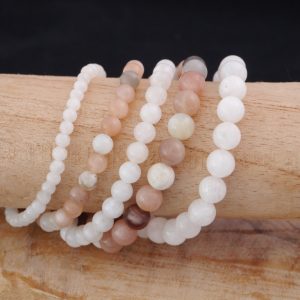 Bracelet perles Pierre de Lune