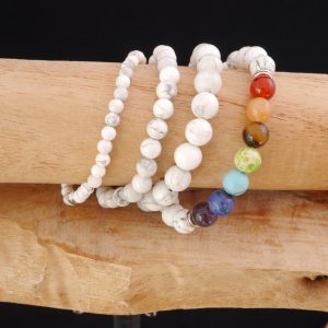 Bracelet perles Howlite