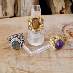 Bague Fantaisie Ovale avec Pierre (902)