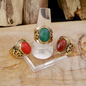 Bague Fantaisie Ovale et symbole Ohm (787)