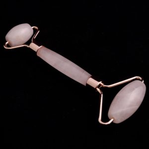 Roller de massage en Quartz Rose